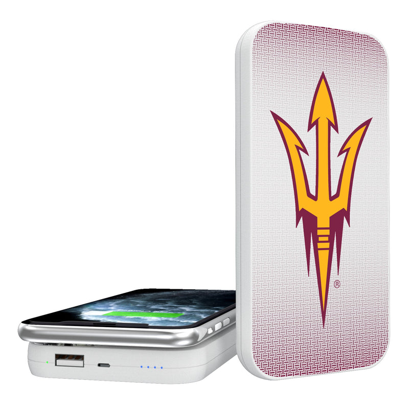 Arizona State University Sun Devils Linen 5000mAh Portable Wireless Charger