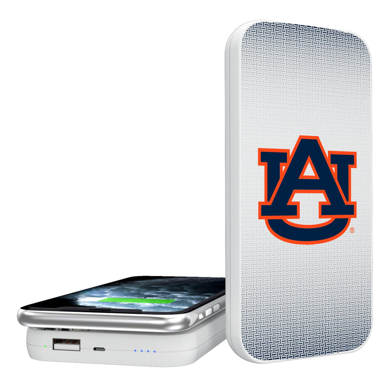 University of Auburn Tigers Linen 5000mAh Portable Wireless Charger