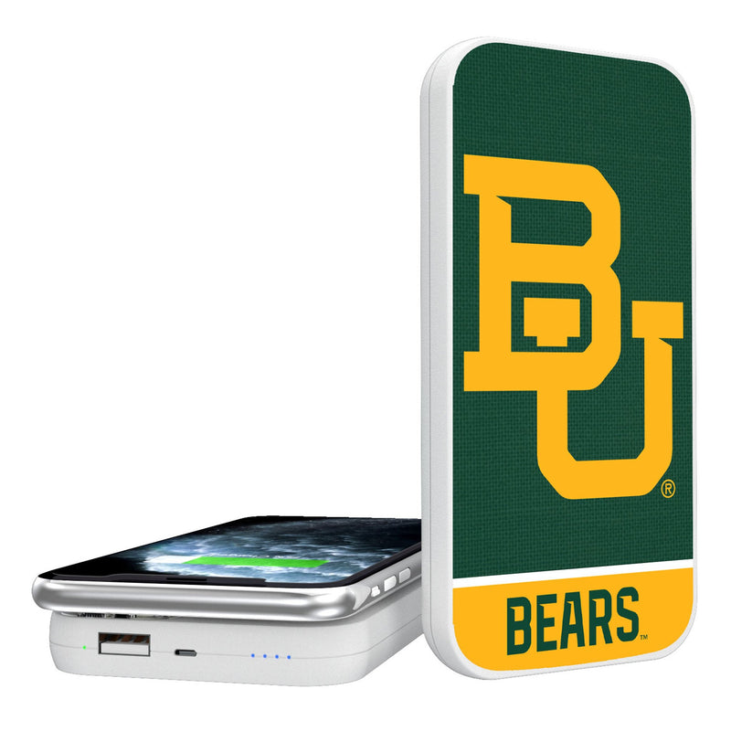 Baylor University Bears Endzone Solid 5000mAh Portable Wireless Charger