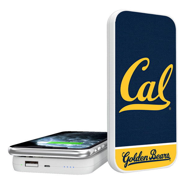 University of California Berkeley Golden Bears Endzone Solid 5000mAh Portable Wireless Charger