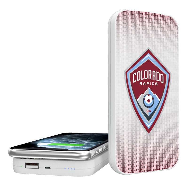 Colorado Rapids  Linen 5000mAh Portable Wireless Charger