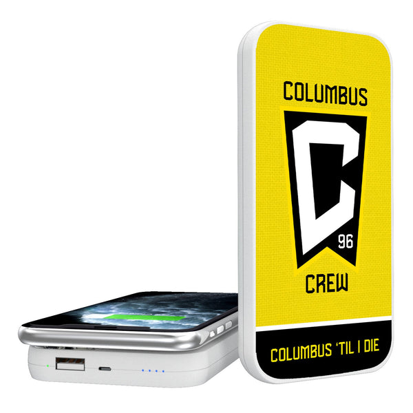 Columbus Crew Endzone Solid 5000mAh Portable Wireless Charger