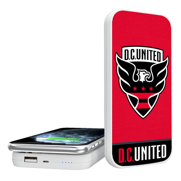 DC United  Endzone Solid 5000mAh Portable Wireless Charger