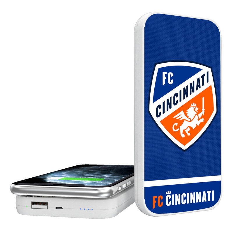 FC Cincinnati  Endzone Solid 5000mAh Portable Wireless Charger