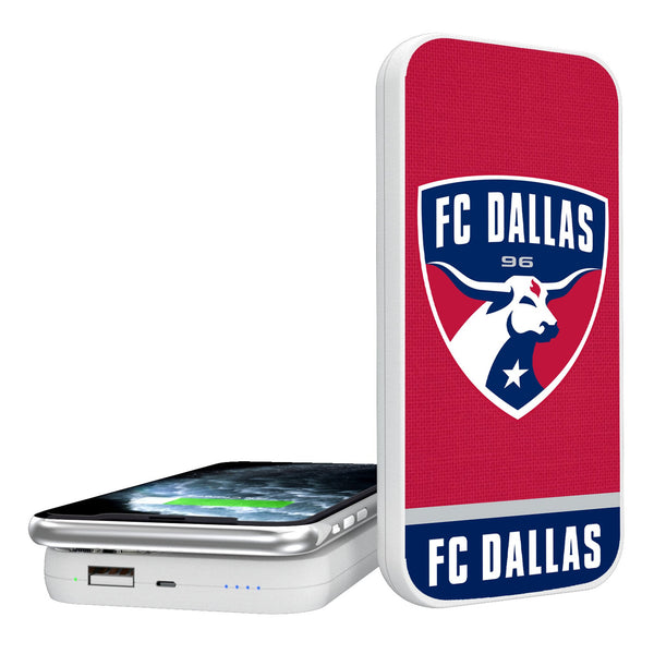 FC Dallas  Endzone Solid 5000mAh Portable Wireless Charger