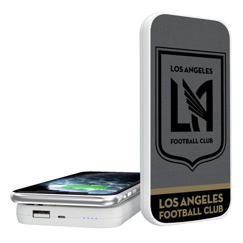 Los Angeles Football Club   Endzone Solid 5000mAh Portable Wireless Charger