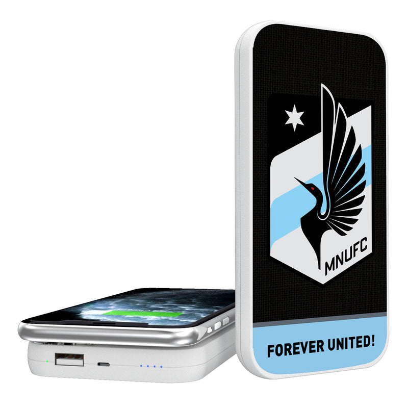 Minnesota United FC   Endzone Solid 5000mAh Portable Wireless Charger