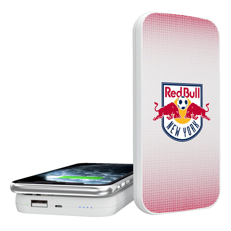 New York Red Bulls  Linen 5000mAh Portable Wireless Charger