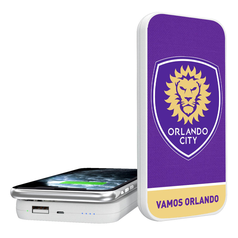 Orlando City Soccer Club  Endzone Solid 5000mAh Portable Wireless Charger