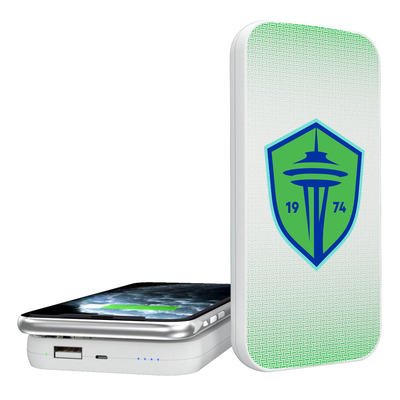 Seattle Sounders FC   Linen 5000mAh Portable Wireless Charger