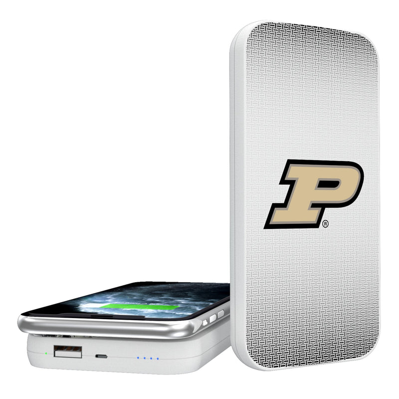 Purdue University Boilermakers Linen 5000mAh Portable Wireless Charger