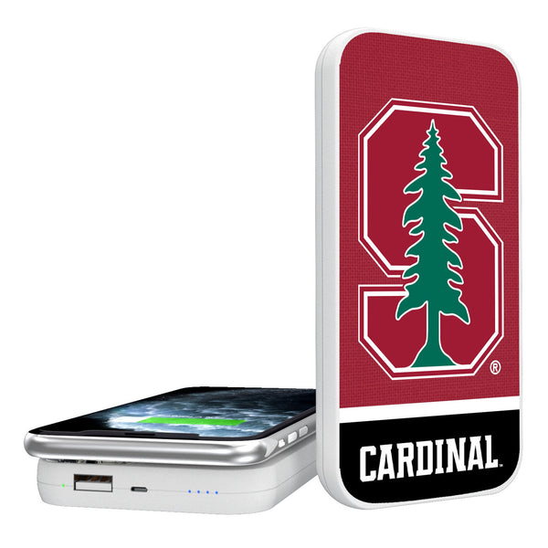 Stanford University Cardinal Endzone Solid 5000mAh Portable Wireless Charger