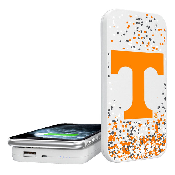 University of Tennessee Volunteers Confetti 5000mAh Portable Wireless Charger