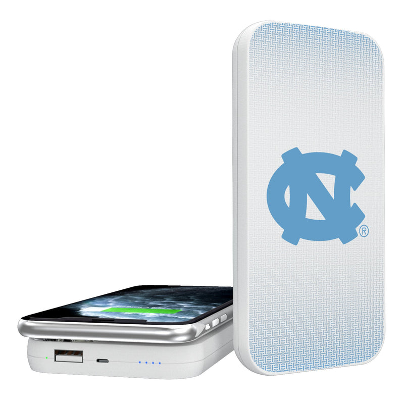 University of North Carolina Tar Heels Linen 5000mAh Portable Wireless Charger