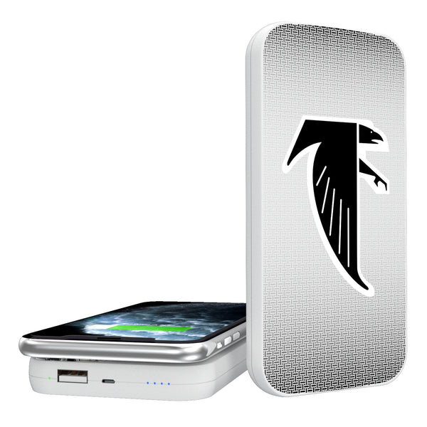 Atlanta Falcons Classic  Linen 5000mAh Portable Wireless Charger