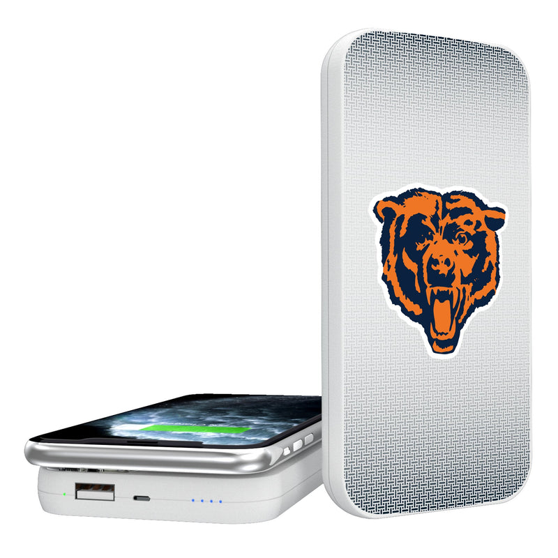 Chicago Bears 1946 Historic Collection Linen 5000mAh Portable Wireless Charger