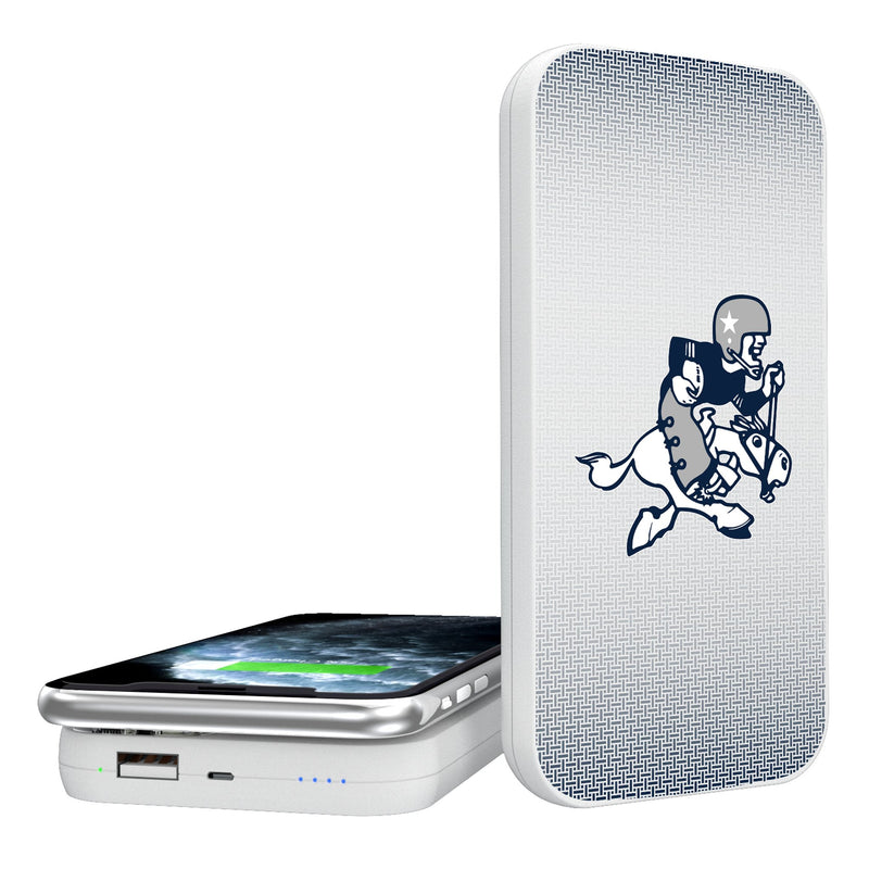 Dallas Cowboys 1966-1969 Historic Collection Linen 5000mAh Portable Wireless Charger