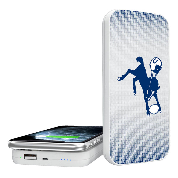 Baltimore Colts 1946 Historic Collection Linen 5000mAh Portable Wireless Charger