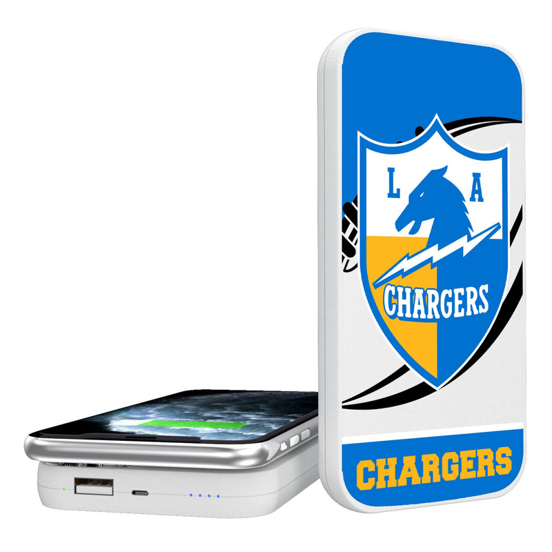 Los Angeles Chargers Historic Collection Passtime 5000mAh Portable Wireless Charger