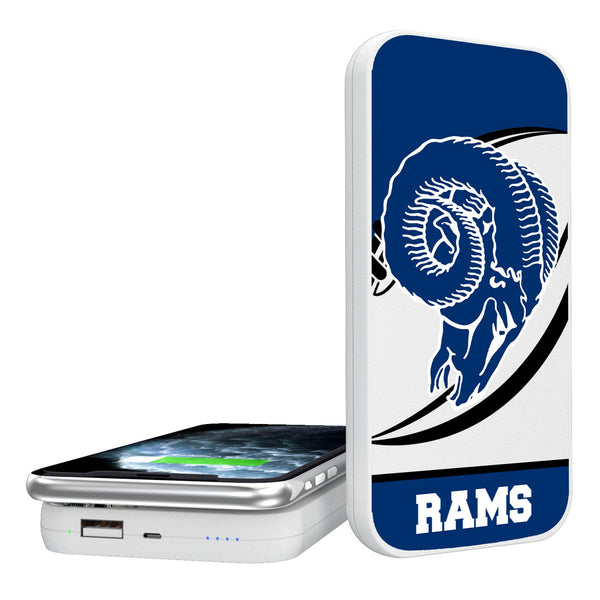 Los Angeles Rams Historic Collection Passtime 5000mAh Portable Wireless Charger