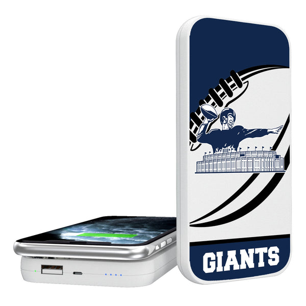 New York Giants 1960-1966 Historic Collection Passtime 5000mAh Portable Wireless Charger