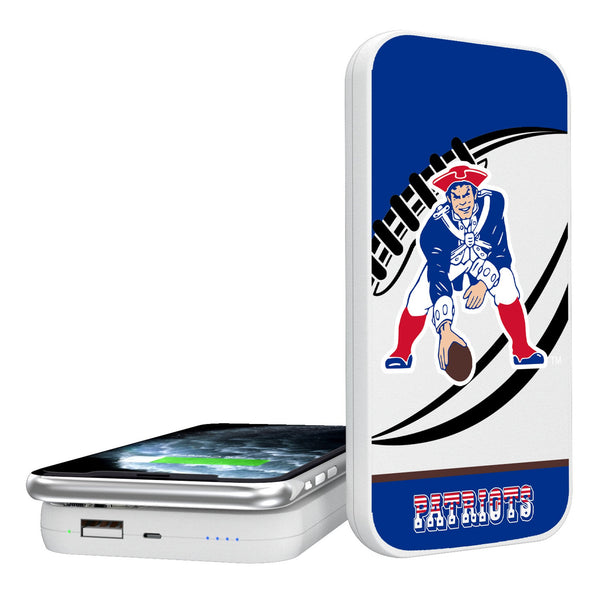 New England Patriots Historic Collection Passtime 5000mAh Portable Wireless Charger