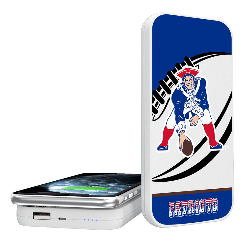 New England Patriots Historic Collection Passtime 5000mAh Portable Wireless Charger