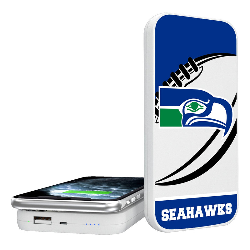 Seattle Seahawks Historic Collection Passtime 5000mAh Portable Wireless Charger