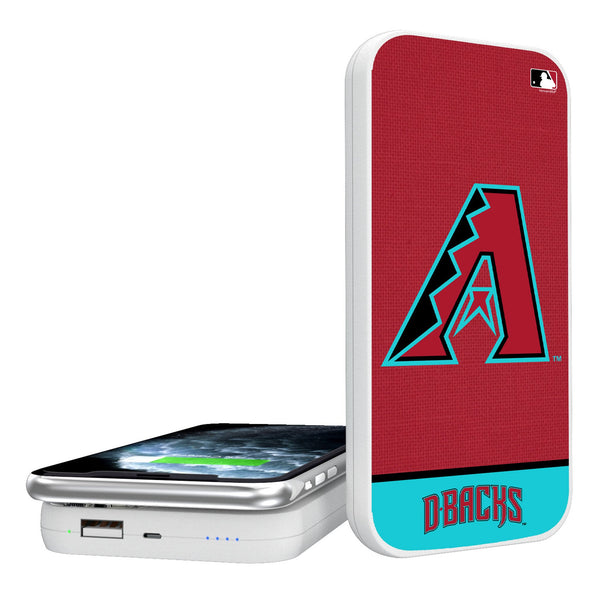 Arizona Diamondbacks Endzone Solid 5000mAh Portable Wireless Charger