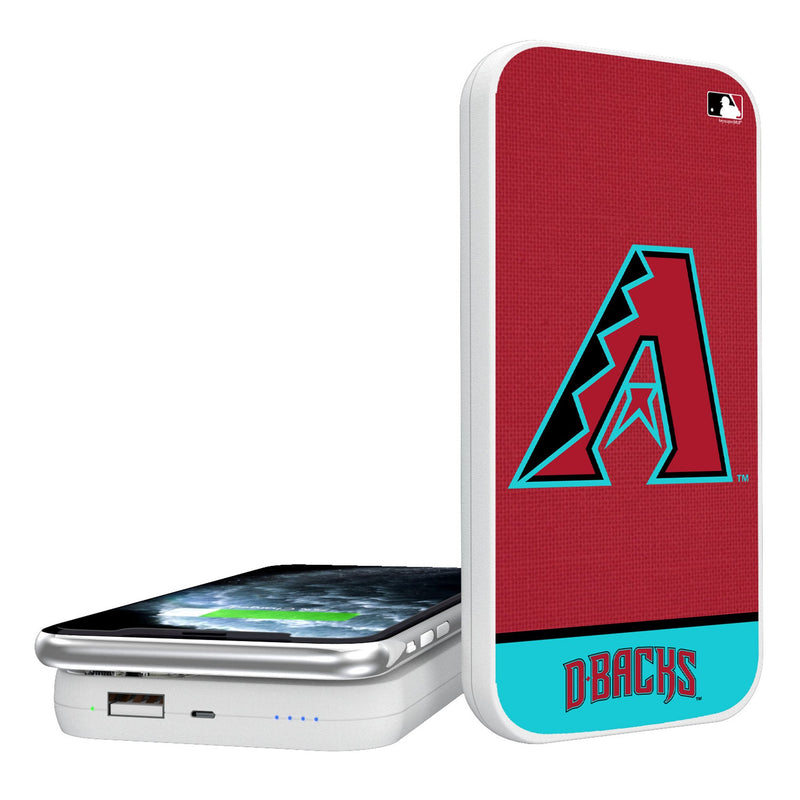 Arizona Diamondbacks Endzone Solid 5000mAh Portable Wireless Charger