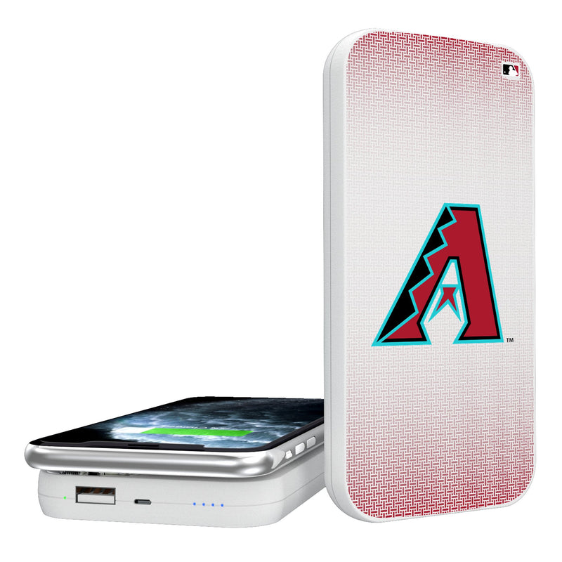 Arizona Diamondbacks Linen 5000mAh Portable Wireless Charger