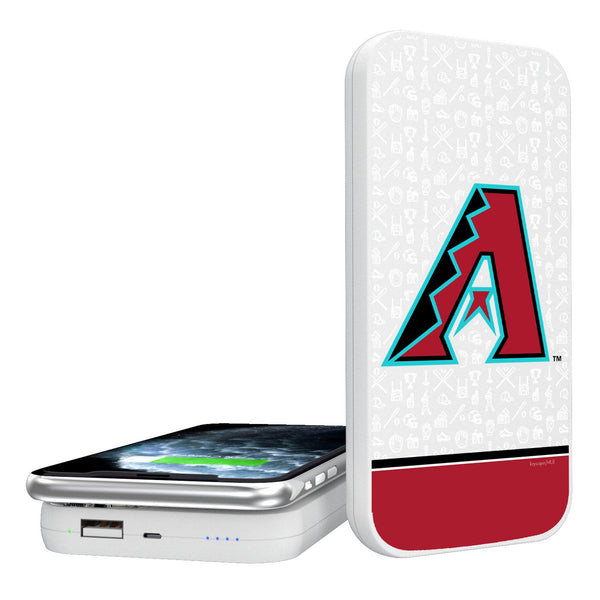 Arizona Diamondbacks Memories Print 5000mAh Portable Wireless Charger