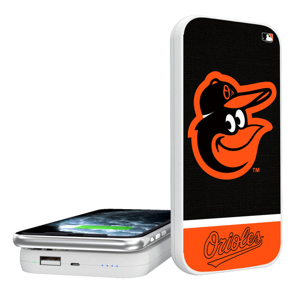 Baltimore Orioles Endzone Solid 5000mAh Portable Wireless Charger