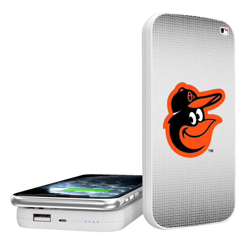 Baltimore Orioles Linen 5000mAh Portable Wireless Charger