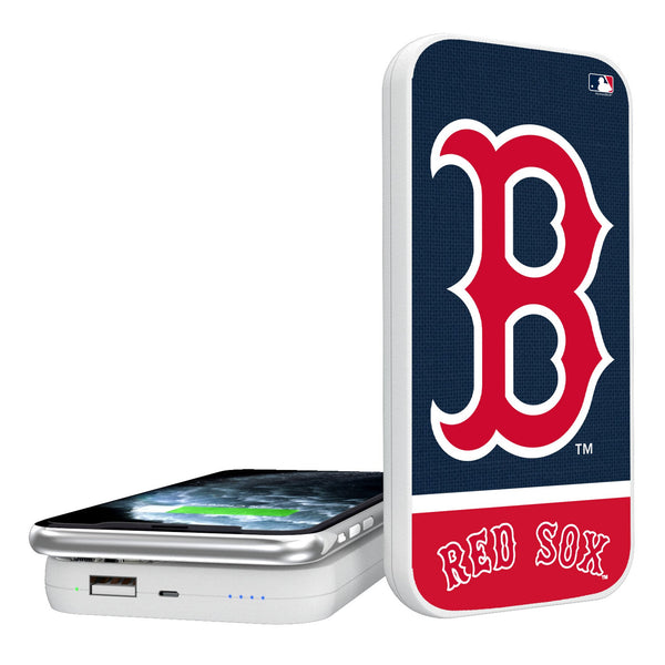 Boston Red Sox Endzone Solid 5000mAh Portable Wireless Charger