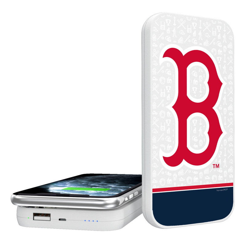 Boston Red Sox Memories Print 5000mAh Portable Wireless Charger