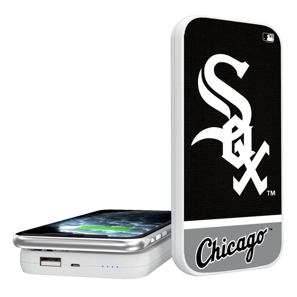 Chicago White Sox Endzone Solid 5000mAh Portable Wireless Charger