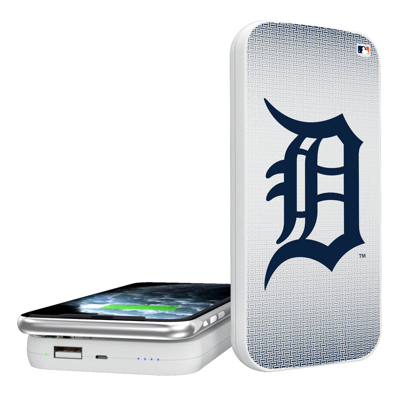 Detroit Tigers Linen 5000mAh Portable Wireless Charger