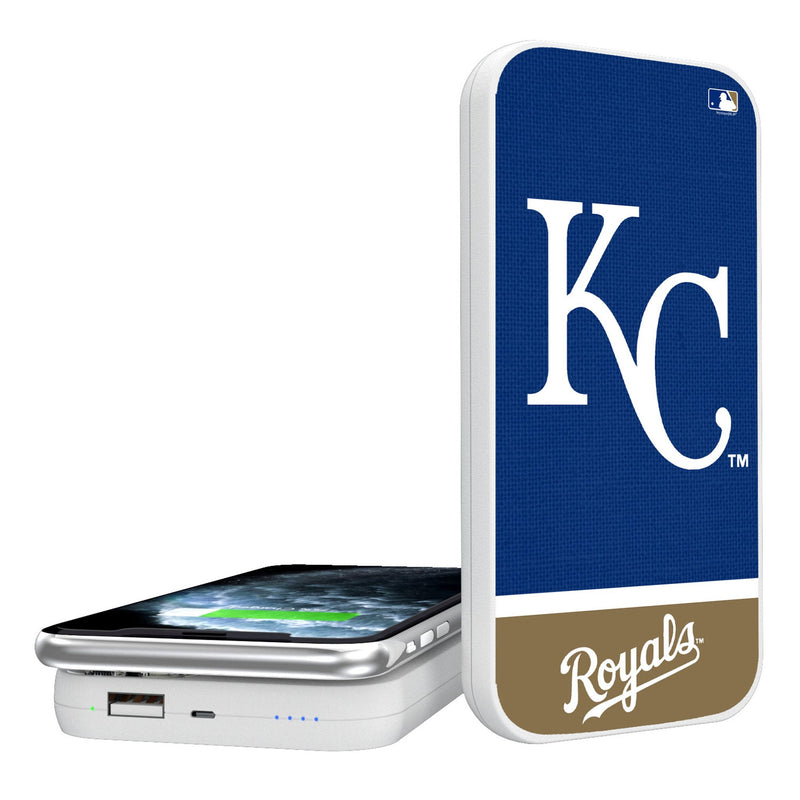 Kansas City Royals Endzone Solid 5000mAh Portable Wireless Charger