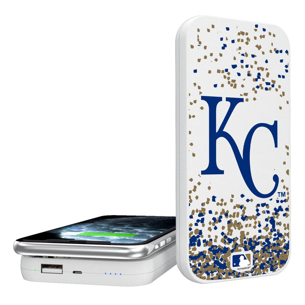 Kansas City Royals Confetti 5000mAh Portable Wireless Charger