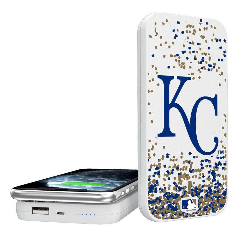 Kansas City Royals Confetti 5000mAh Portable Wireless Charger