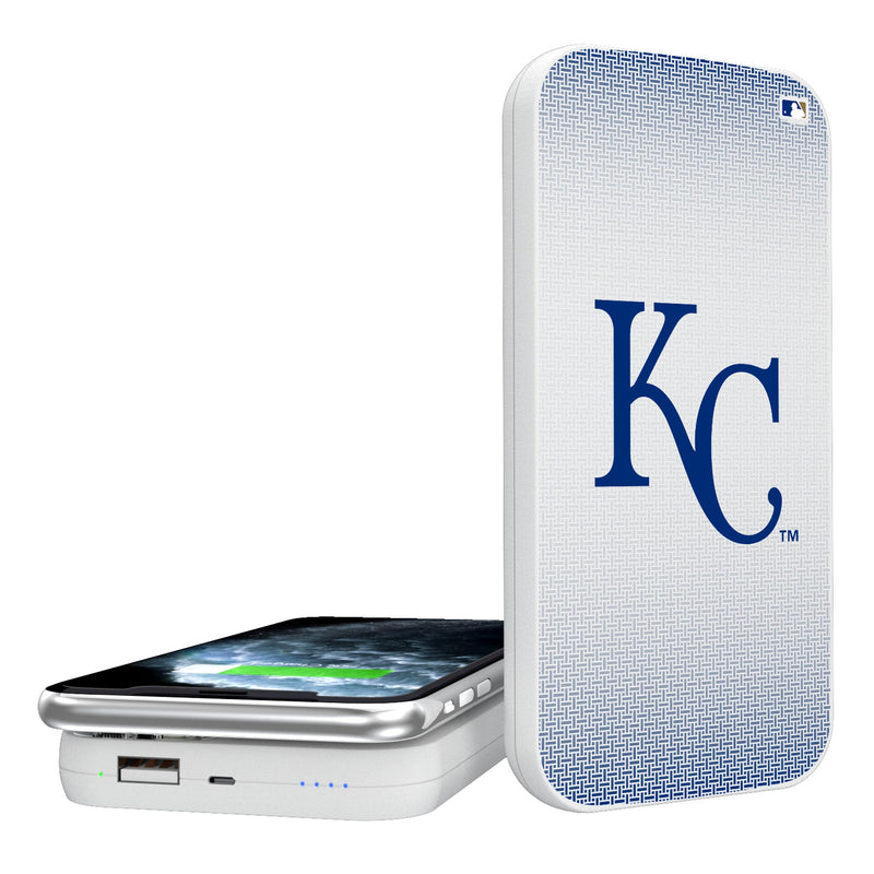 Kansas City Royals Linen 5000mAh Portable Wireless Charger