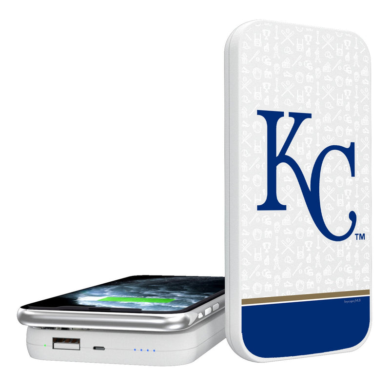 Kansas City Royals Memories Print 5000mAh Portable Wireless Charger