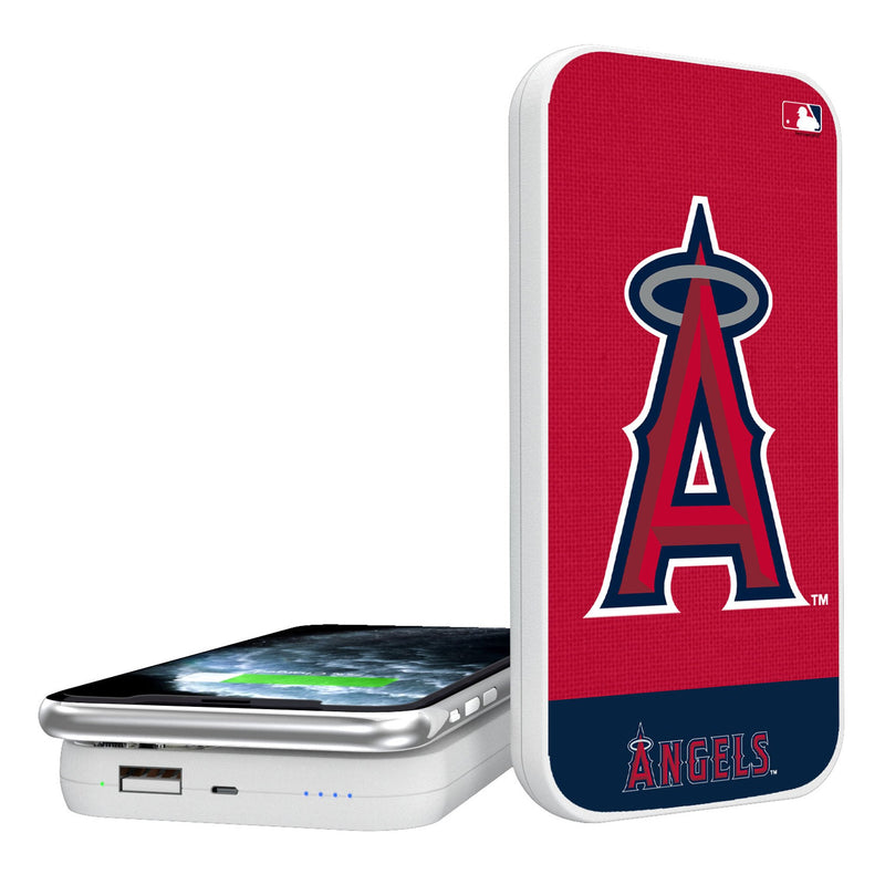 Los Angeles Angels Endzone Solid 5000mAh Portable Wireless Charger