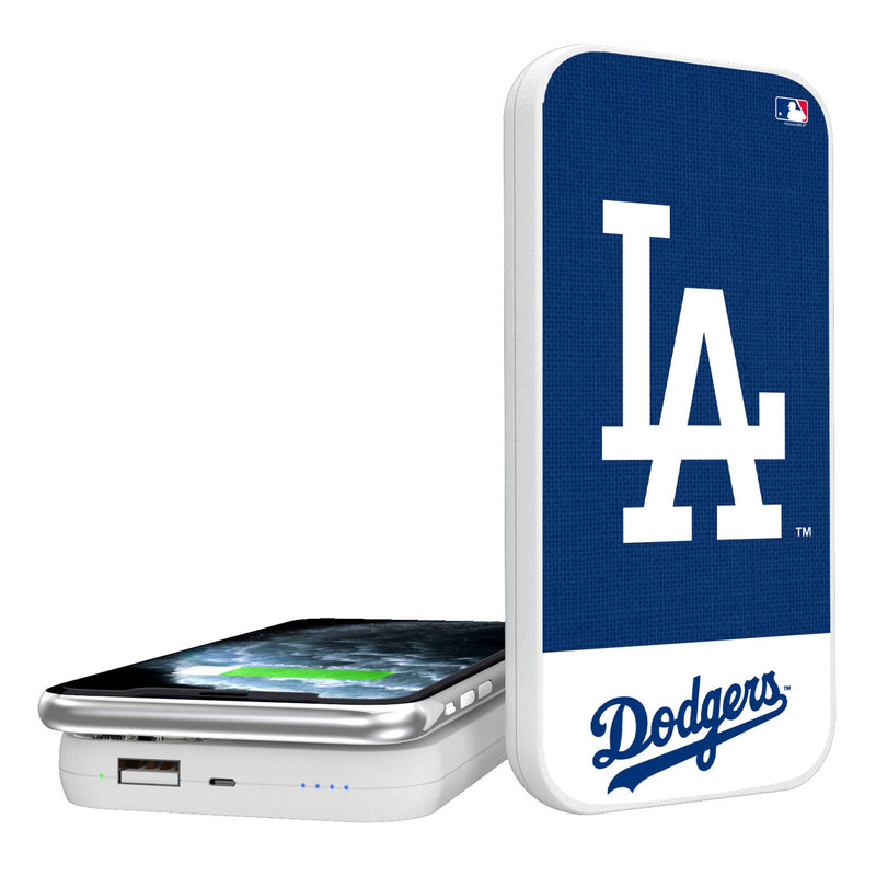 LA Dodgers Endzone Solid 5000mAh Portable Wireless Charger