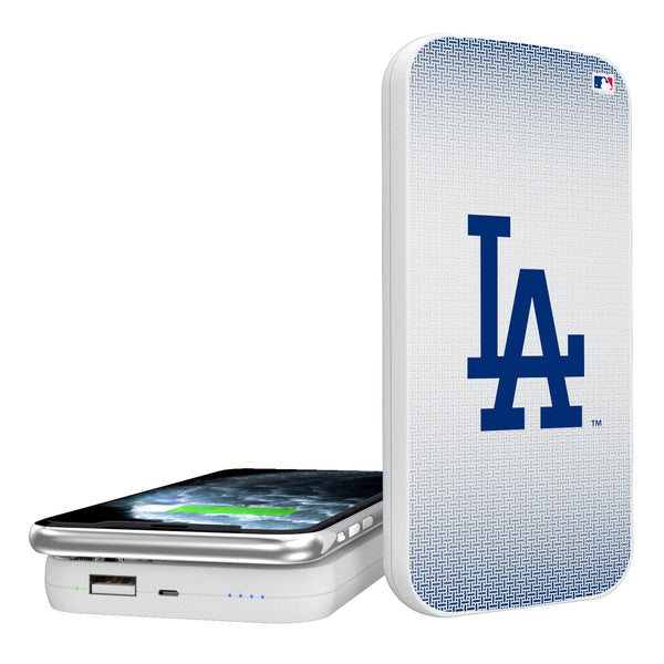 LA Dodgers Linen 5000mAh Portable Wireless Charger