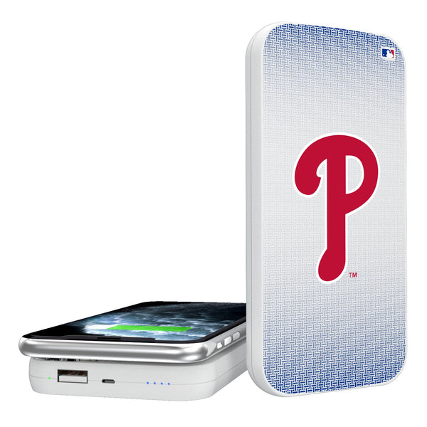 Philadelphia Phillies Linen 5000mAh Portable Wireless Charger