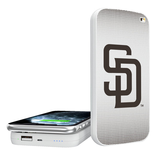 San Diego Padres Linen 5000mAh Portable Wireless Charger