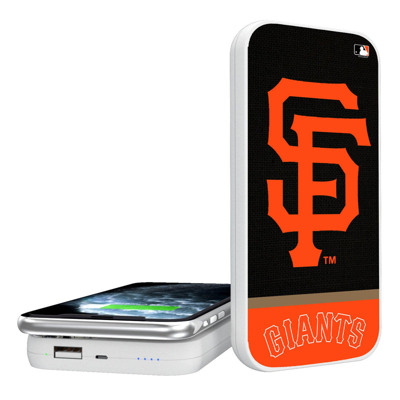 San Francisco Giants Endzone Solid 5000mAh Portable Wireless Charger