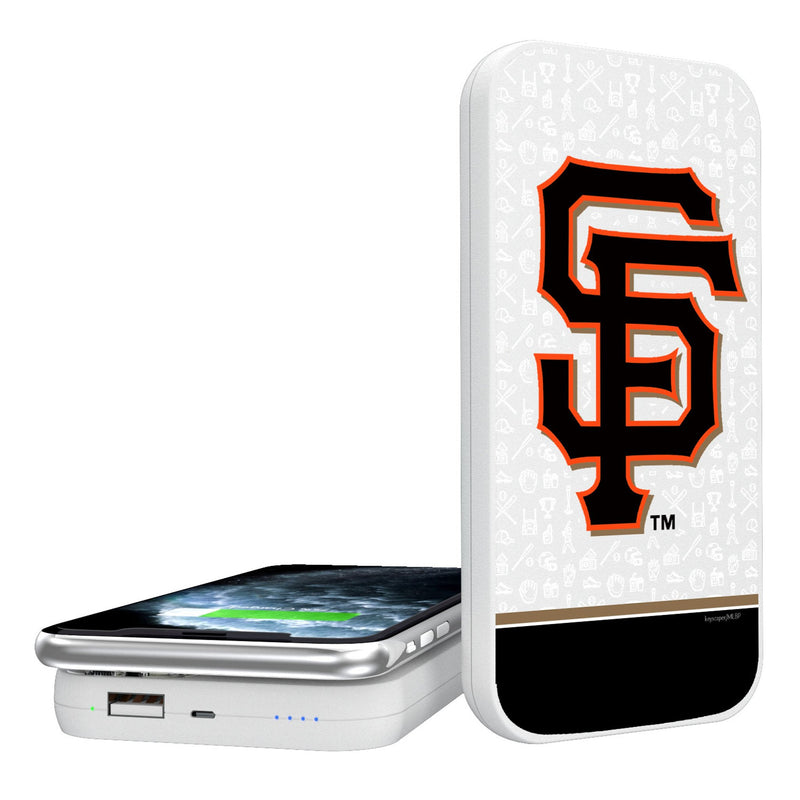 San Francisco Giants Memories Print 5000mAh Portable Wireless Charger